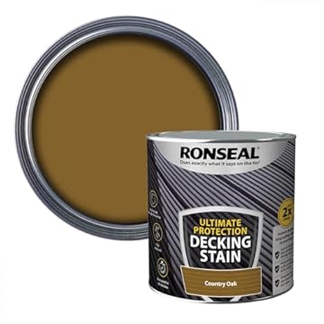 RONSEAL Ultimate DECKING Stain Country Oak 2.5L, Paint