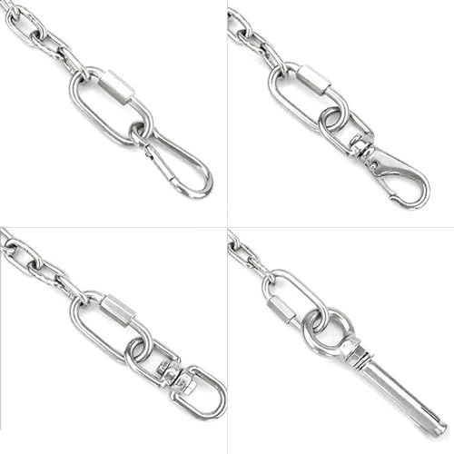 4 Stück Robuste Karabinerhaken, Karabinerhaken, Schaukelkarabinerhaken, Kletterkarabinerhaken, Karabinerhaken Für Schaukeln, Edelstahlkarabiner, Kletterausrüstungszubehör