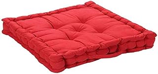 Plain Adult Chunky Garden Dining Chair Armchair Booster Cushion Thick Seat Pad, Red - Mountain Moose Co.