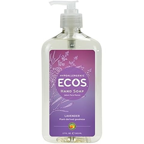 Earth Friendly Products Hand Soap, Lavender, 17 Ounce Bottle Cover