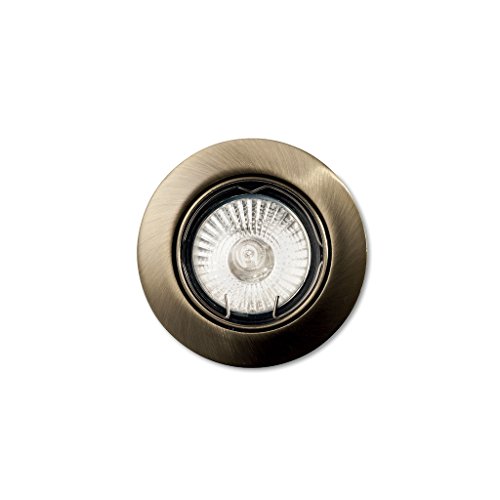 Dimensioni base-florón: D 67 Ideal Lux faretto incasso Swing FI1 Brunito 083186