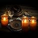 Kithouse Flameless Led Candles Flickering Battery Operated Pillar Real Wax LED Glass Candle Sets with Remote Control Cycling 24 Hours Timer, 4