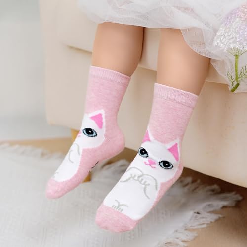 PUTUO Girls Socks Novelty Animal Cotton Socks, Kids Lebanon