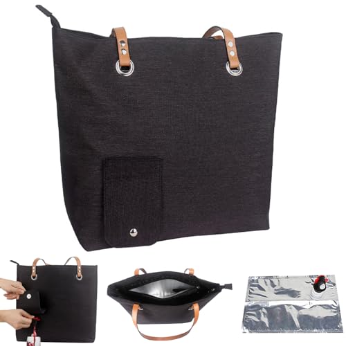 Bolso de vino con compartimento aislado y boquilla oculta para tus picnics y playa 2