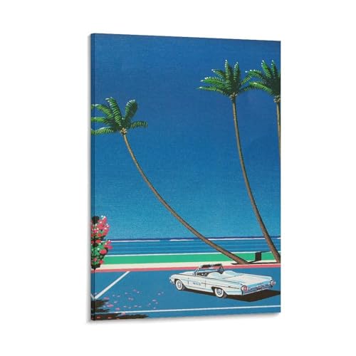 永井博 ポスター (5) キャンバス 芸術 壁アート 画像 印刷 現代 寝室 装飾 ホームワーク20x30inch(50x75cm)