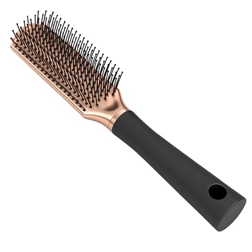 Elodyunhc Hair Brush, 9 Row Hair Brush for Men & Women, Styling Brush for Wet & Dry Hair - Thick, Curly & Long Hair，Eliminates tangles and Reduces Breakage, Hairbrush with a lightweight feel