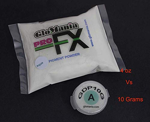 Glow In The Dark Pigment 10 Grams Luminous Aqua, Safe, Non-Toxic, Ideal For Artwork, Nails, Slime, Goo, Resins #TOP3