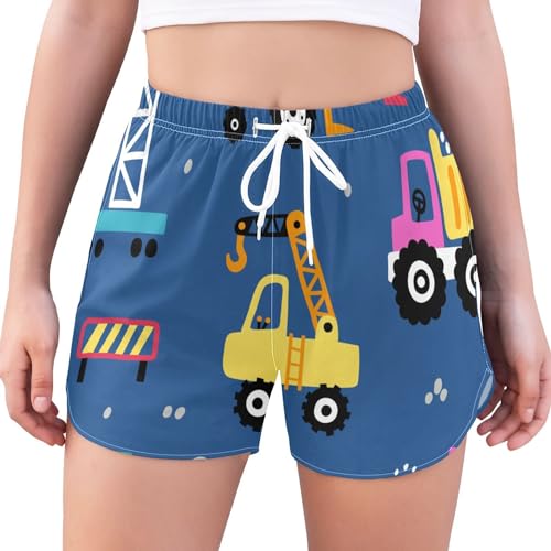 KLL Short esportivo infantil sem costura com estampa esportiva para academia, cintura alta, ajuste s