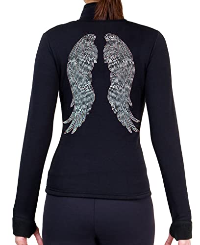 NY2 SPORTSWEAR Figure Skating Polartec Polar Fleece Jacket with Rhinestones JRC12 - Child Sizes - (Child Medium)