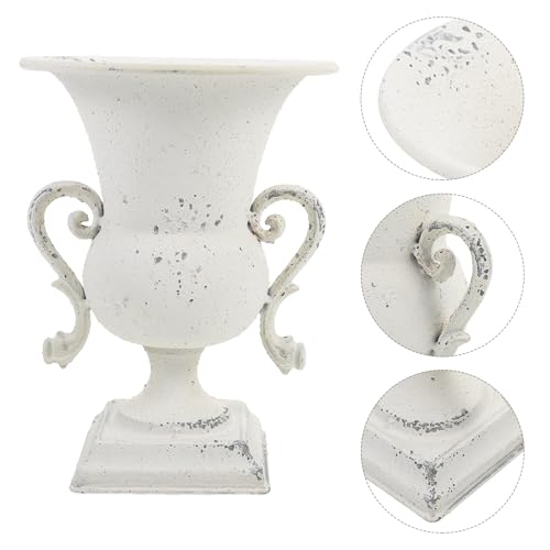 Vase en fer forgé blanc incassable et léger pour vos fleurs séchées - 8