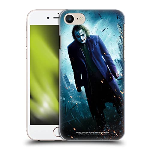 Head Case Designs sous Licence Officielle The Dark Knight Affiche Joker Art Clé Coque Dure pour l'arrière Compatible avec Apple iPhone 7/8 / SE 2020 & 2022