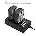 LP-E6 LP-E6N Batteries and Dual Channel Charger for Canon EOS 5D Mark II III IV,5DS,5DS R,6D,6D Mark II,7D, 7D Mark II,60D,70D,80D,90D, R, R5, C700, XC10, XC15 Cameras