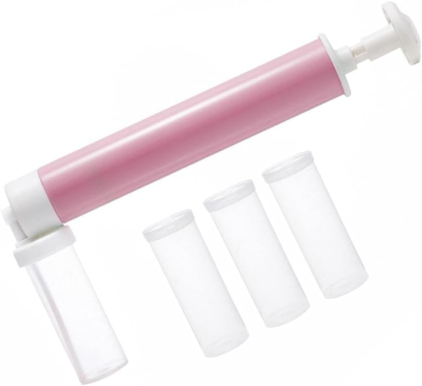 Zopsc Manual Cake Airbrush Pump, Cake Coloring Duster Tool (pink)