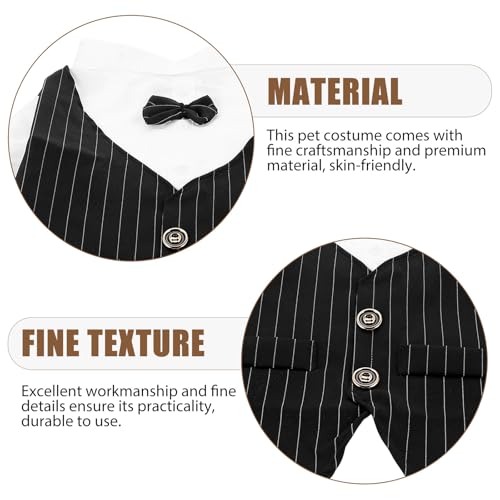 Disfraz formal para perro talla XXL negro miniatura 2
