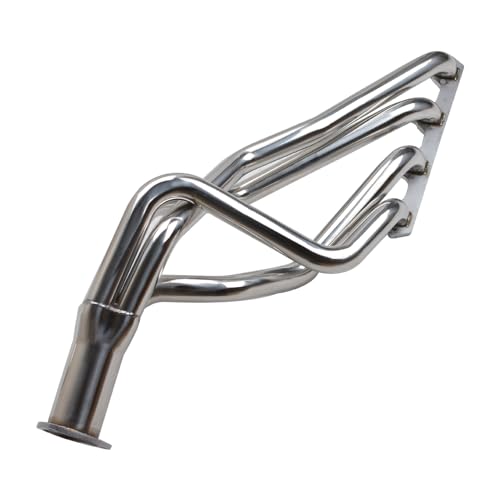 SDonestep Stainless Steel Exhaust Header Manifold for Ford 1964-1970 SBF Mustang 289 302 351 201 Stainless Steel - Thumbnail 3