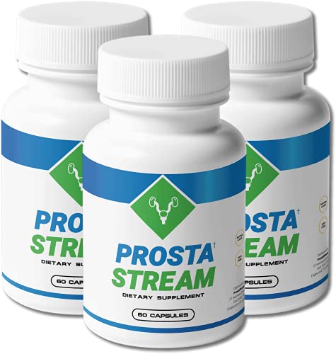 (3 Pack) Prostastream Capsules, Advanced Prosta Stream Supplement Caps Reviews, 1 Bottle Package, 90 Day Supply (180 Capsules)