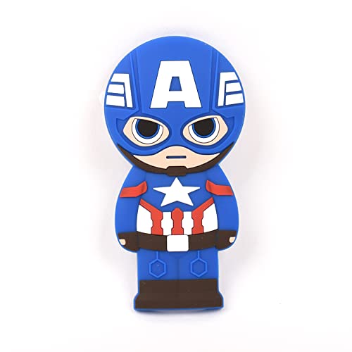Marvel Cellphone Silicon Grip Kickstand Car Air Vent Holder With Avengers Character (Marvel Tictong Captain America) #TOP29