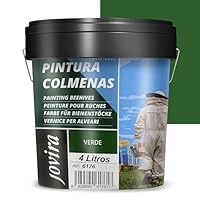 JOVIRA PINTURAS Beutenfarbe auf Wasserbasis, mattes Finish. Speziell für die Imkerei. Schützt die Innen- und Außenseite des Bienenstocks. (4 Liter, Grün)