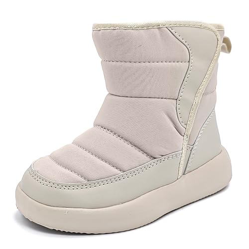 Umerigo Toddler Snow Boots Kids Girls Boys Winter Lightweight Waterproof Warm Fur Lined Boots for Toddler Little Kids