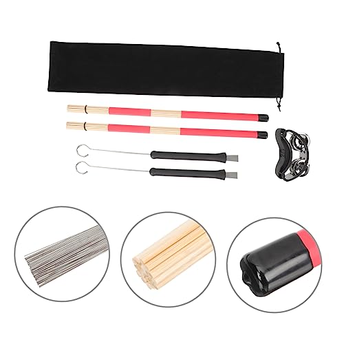 Kit de accesorios para baquetas y escobillas para batería Toddmomy para niños, niñas y adultos para práctica y limpieza miniatura 5