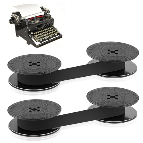 2 Stück Schreibmaschinenband,10M Farbband Schreibmaschine für DIN 2103,DIN 32755 und Andere Alte Schreibmaschinen (Schwarz + Schwarz)