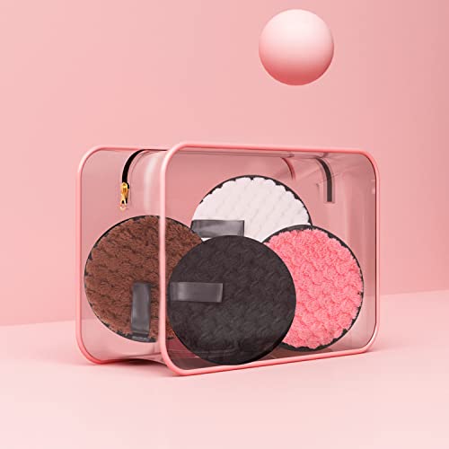 8 Piezas Discos Desmaquillantes Reutilizables, 11,5 cm Toallitas Desmaquillantes Reutilizables, Toallitas Desmaquillantes Lavables para Limpieza Facial, Cuidado de la Piel (4 Colores) - imagen 7