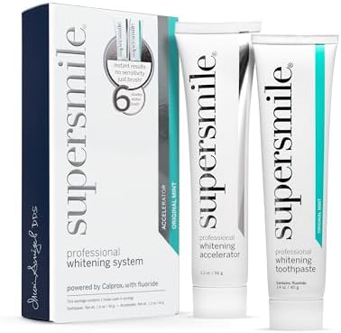 Supersmile Whitening System, Toothpaste + Accelerator, Original Mint