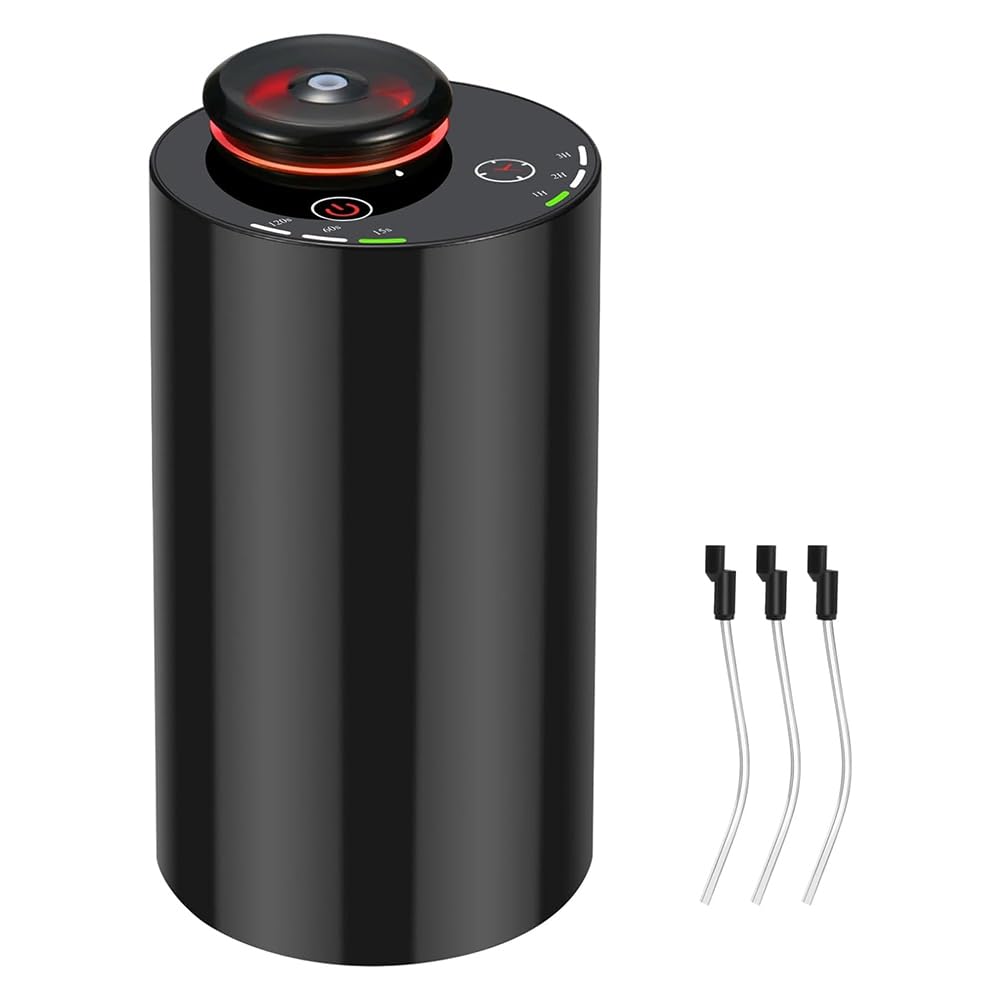CTRLZS Waterless Diffuser with 3 Mist Settings, 4 Timer Options, 7-Color LED Light- Nebulizer for Essential Oils Aromatherapy