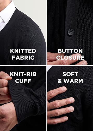 Suéter cárdigan hombre chaqueta de punto algodón X Ray cuello esmoquin 6