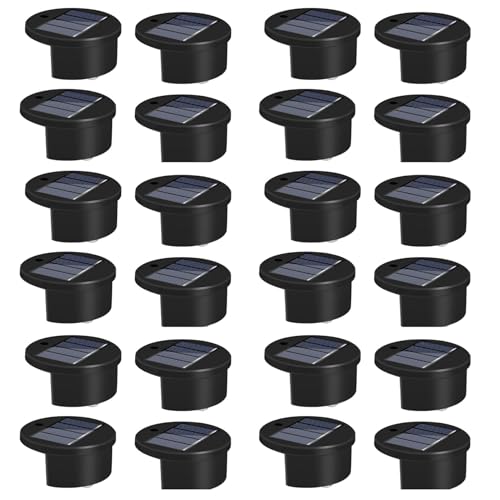 Lumières de bord de piscine solaire lot de 24 lampes extérieures sans fil