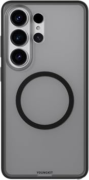 Galaxy S26 Ultra Uyumlu K l f M-safe  arj  zellikli Youngkit Clear Serisi Kapak Siyah