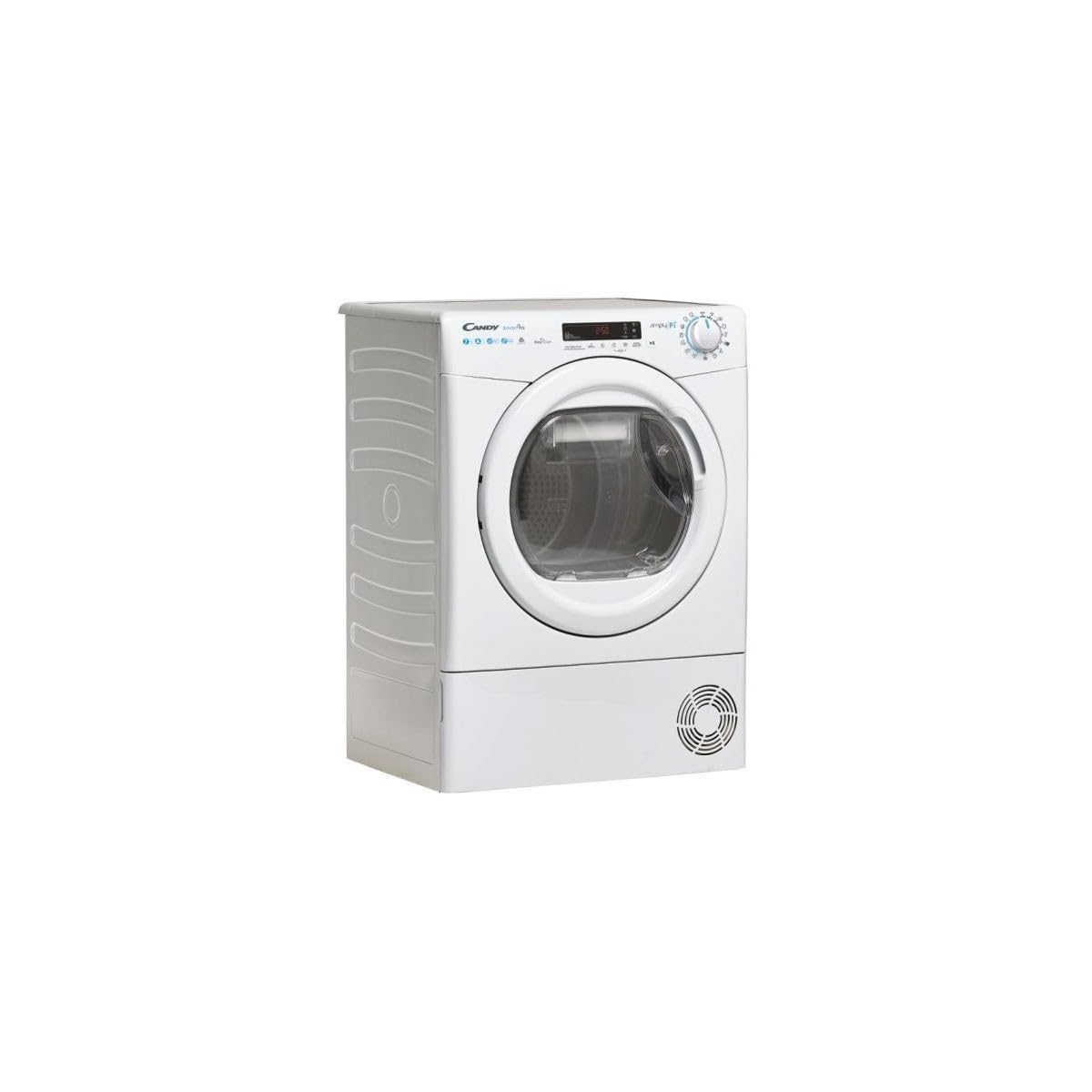 Candy Smart CSO4 H7A1DE-S Asciugatrice Slim a Pompa di Calore, 7 Kg, Wi-Fi + Bluetooth, Programma Stiro Facile, Libera Installazione, 60x46.5x85 cm, Bianco, Classe A +