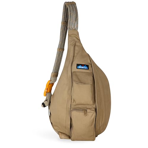 KAVU Original Rope Bag Sling Pack with Adjustable Rope Shoulder Strap