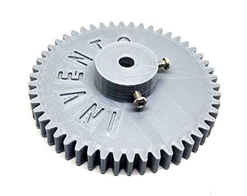 Image of INVENTO 1pcs 3D Printed Plastic Spur Gear 22 Teeth + 50 Teeth, 1.5 Module, 10mm Width, 6mm hole for DIY Projects