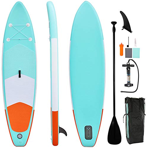 LUKUCEA Tabla Hinchable Paddle Surf 305CMx84CMx15CM Almohadilla integrada, Aleta Desprendible, Doble Remo Ajustable, Kit de Reparació Carga hasta 110 kg