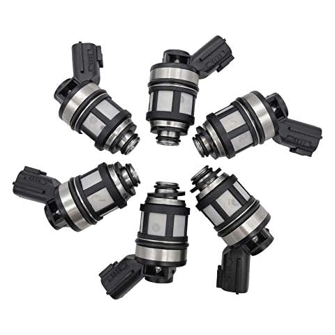 Germban 16600-38Y10 6pcs Set Fuel Injectors Fits for 1997-2001 Nissan Patrol IV GU Y61 TB45E 4.5L JS23-1 Cover