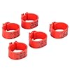 Pluimveepootring, vogelclipring Gebruiksvriendelijk 001-100 genummerde duivenpootring voor kippen(12mm rood met…