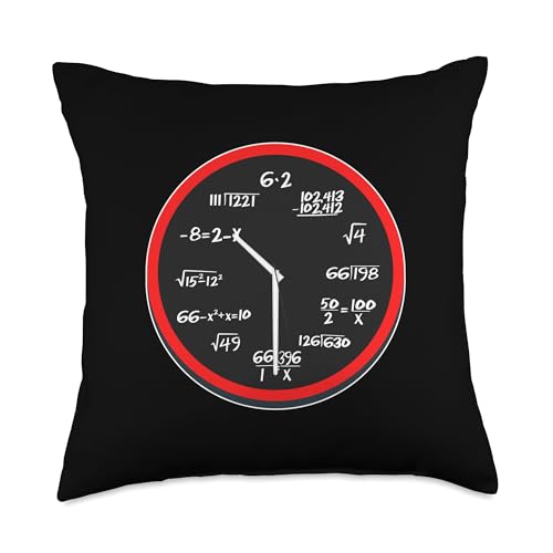 Funny Decodyne Math | Hour Marked by Simple Math Equation Throw Pillow