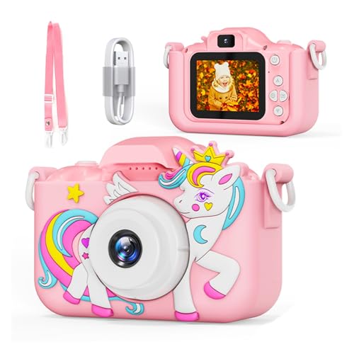 Appareil photo selfie pour filles rose licorne, le jouet des vacances en famille