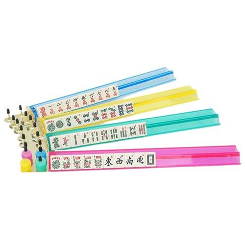 Porte-jetons transparent de 47 cm avec réglette aligneuse fluide