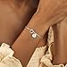 Turandoss Bracelets for Women - Knot Bracelet, Dainty Charm Initial Letter G Bracelet, Jewelry for Women