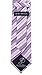 Scott Allan Collection Purple & Gray Ties for Men - Woven Neckties for Him - Purple and Grey Wedding Ties for Groom
