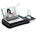 Sofia + Sam Multi Tasking Memory Foam Lap Desk with USB Light (Black Top) - Supports Laptops Up to 15 Inches