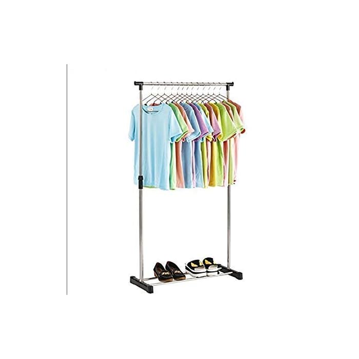 Buy Harikrupa Mall Stainless Steel Single Poll Cloth Towel Rack Clothes