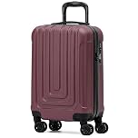 Flight Knight Premium Hard Shell Lightweight Cabin Suitcase - 8 Spinner Wheels - Built-in TSA Lock & USB Port - Luggage Approved for Over 100 Airlines Including easyJet, Ryanair & Jet2-55x35x20cm