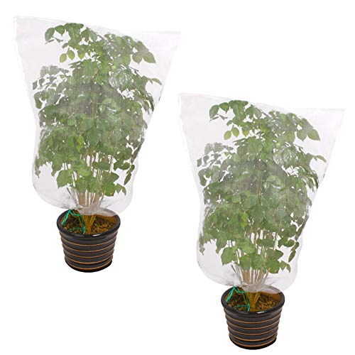 2Pcs 47" W X 55" H Mosquito Bug Insect Bird Net Barrier Hunting Blind Garden Netting For Protect Your Plant Fruits Flower #TOP9