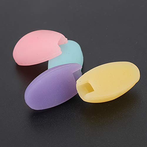 4Pcs Flute Finger Rest, Flute Finger Protector Flute Parts Silicone Wind Instrument Accessories Yellow//Purple/Aquamarine - Thumbnail 7