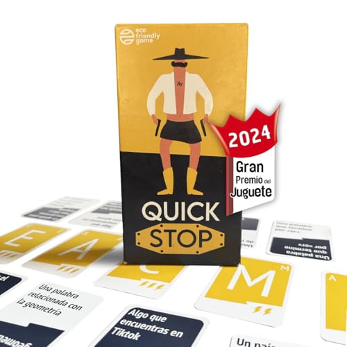 Quick Stop: Juego de Mesa Dinámico para Familia y Amigos - Creatividad y Rapidez - Versión Entretenida del Juego Stop