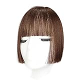 Flequillos Postizos,1 PC(Marrón claro)