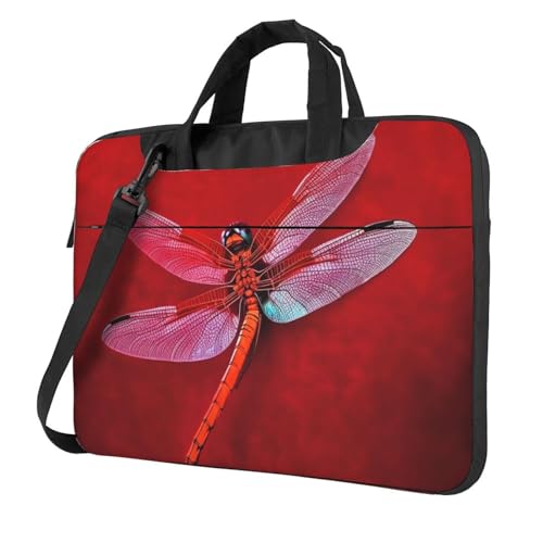 Bolsa Tote para Laptop con diseño de libélula negra miniatura 1